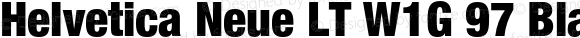 Helvetica Neue LT W1G 97 Black Condensed