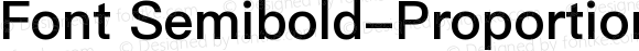 Font Semibold-Proportional