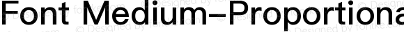 Font Medium-Proportional