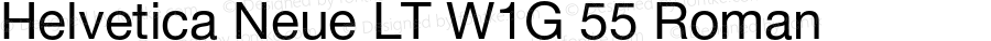 Helvetica Neue LT W1G 55 Roman