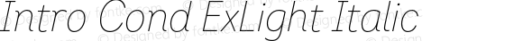 Intro Cond ExLight Italic