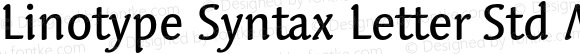 Linotype Syntax Letter Std Medium