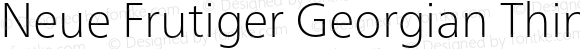 Neue Frutiger Georgian Thin