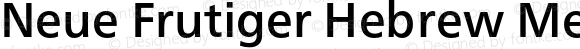 Neue Frutiger Hebrew Medium