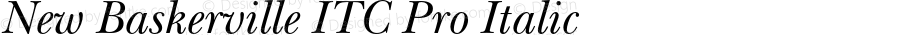 NewBaskervilleITCPro-Italic