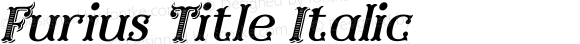 Furius Title Italic