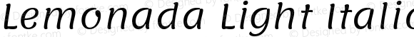 Lemonada Light Italic