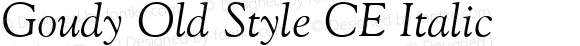 Goudy Old Style CE Italic