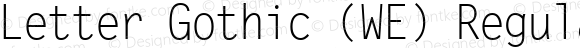 Letter Gothic (WE) Regular