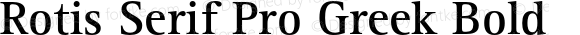 Rotis Serif Pro Greek Bold