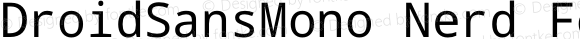 Droid Sans Mono Nerd Font Complete Mono