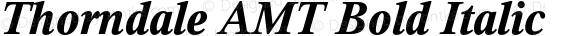 Thorndale AMT Bold Italic