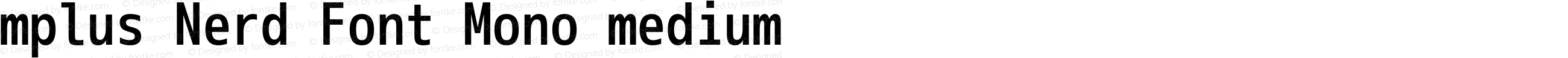M+ 1m medium Nerd Font Complete Mono
