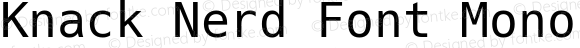 Knack Nerd Font Mono Regular
