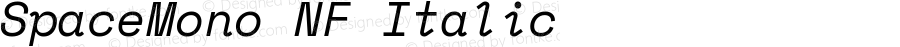 SpaceMono NF Italic