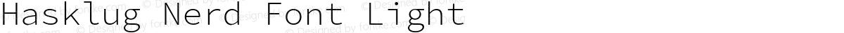 Hasklug Nerd Font Light