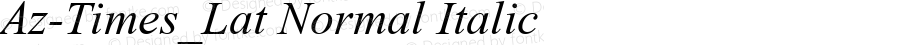 Az-Times_Lat Normal Italic 