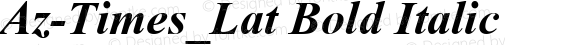 Az-Times_Lat Bold Italic