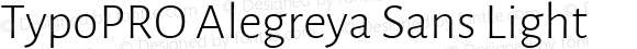 TypoPRO Alegreya Sans Light