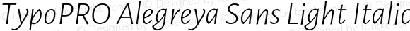 TypoPRO Alegreya Sans Light Italic