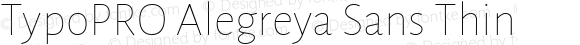 TypoPRO Alegreya Sans Thin