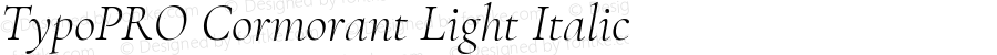 TypoPRO Cormorant Light Italic