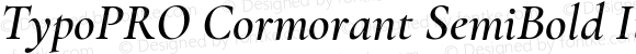 TypoPRO Cormorant SemiBold Italic