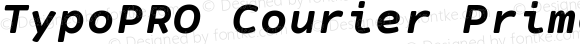 TypoPRO Courier Prime Sans Bold Italic