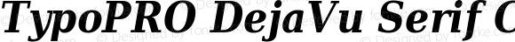 TypoPRO DejaVu Serif Condensed Bold Italic