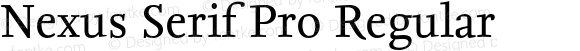 Nexus Serif Pro