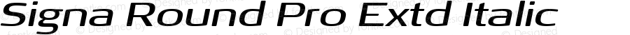 Signa Round Pro Extd Italic