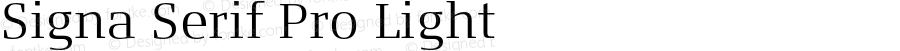 Signa Serif Pro Light