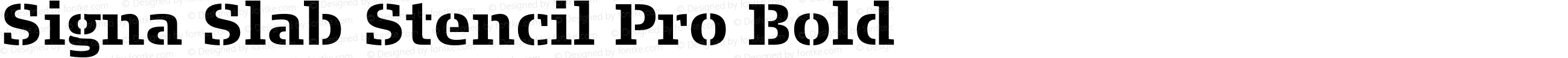 Signa Slab Stencil Pro Bold