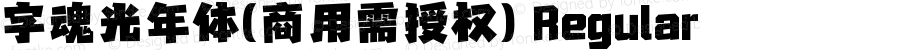 字魂光年体(商用需授权) Regular 