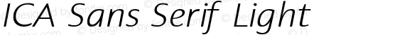ICA Sans Serif Light Version 1.000 | pdf-x