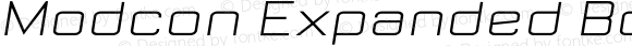Modcon Expanded Bold Italic
