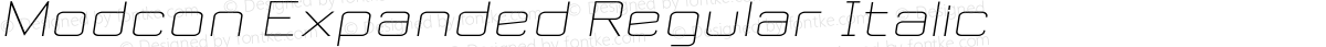 Modcon Expanded Regular Italic
