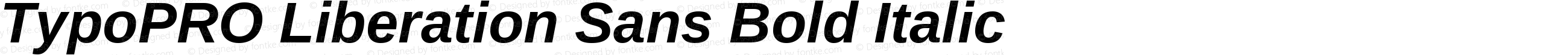 TypoPRO Liberation Sans Bold Italic