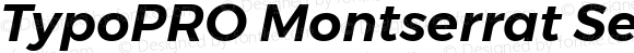 TypoPRO Montserrat SemiBold Italic