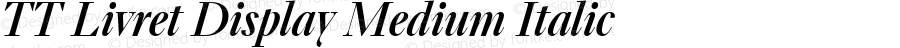 TT Livret Display Medium Italic