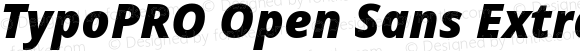 TypoPRO Open Sans ExtraBold Italic