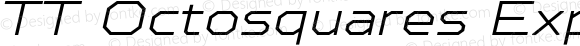 TT Octosquares Expanded ExtraLight Italic