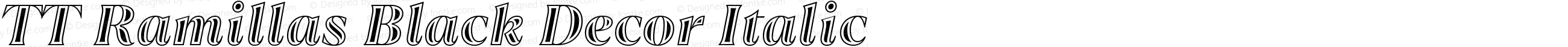 TT Ramillas Black Decor Italic