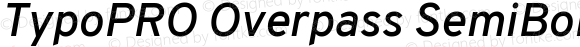 TypoPRO Overpass SemiBold Italic