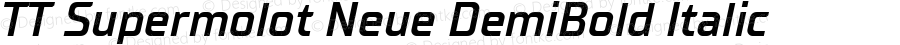 TT Supermolot Neue DemiBold Italic