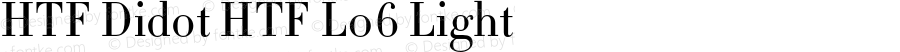 HTF Didot HTF L06 Light