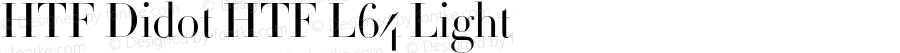 HTF Didot HTF L64 Light