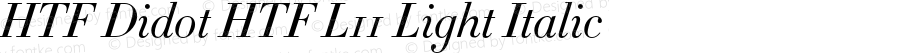 HTFDidot-L11LightItalic