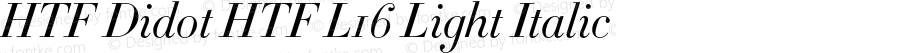 HTFDidot-L16LightItalic