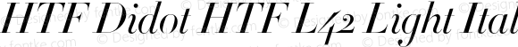 HTFDidot-L42LightItalic